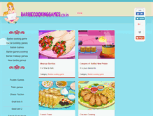 Tablet Screenshot of barbiecookinggames.co.in